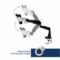 LW Scientific DMM-S12N-PA77 DM 10x-20x Dual Mag Stereoscope on Pneu-Flex Arm