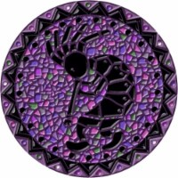 Kokopelli Poolsaic -purple- 29 inches 67B00-00013