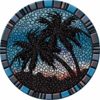 Palm Trees Poolsaic -blue- 59 inches 67B00-00025
