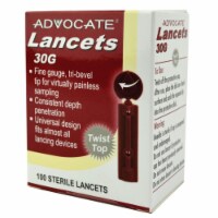 Pharma Supply PT-130 PetTest Twist-top Lancets 30G - 100 Count