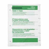 Avery Consumer Products Index Divider W-Table of Contents- 1-10- 36Set- White-BK