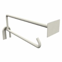 Lozier Store Fixtures HMA1441 WHT 10 in. Hook Divider With A Bin Tag Holder - White - Pack Of