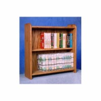 Wood Shed 207 Solid Oak Cabinet for DVDs- VHS tapes- books and more