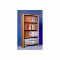 Wood Shed 407 Solid Oak Cabinet for DVDs- VHS tapes- books and more