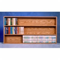 Wood Shed 308-4 W Solid Oak Wall or Shelf Mount DVD-VHS tape-Book Cabinet