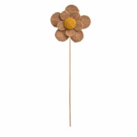 Wing Tai FA3142CRB 6 In. Natural Burlap Daisy Pick