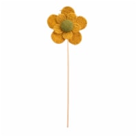 Wing Tai FA3142YLB 6 In. Yellow Burlap Daisy Pick