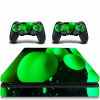 VWAQ PS4 Slim Green Skin Cover Playstation 4 Slim Lava Lamp Decal Sticker - PSGC10