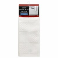 Royal Crest White Cotton Bath Rug