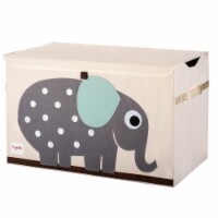 3 Sprouts Kids Toy Chest - Storage Trunk for Boys and Girls Room, Elephant