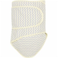 Miracle Blanket 46922 Chevrons With Yellow Trim Baby Swaddle Blanket