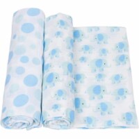 MiracleWare 3042 Elephant Muslin Swaddle- 2 Pack