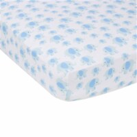 Miracle Baby MiracleWare Elephants Muslin Crib Sheet - Blue