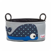 3 Sprouts Universal Stroller Organizer - Baby Jogger Caddy with Cup Holder, Whale