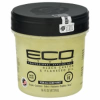ECO® Style Black Castor & Flaxseed Oil Professional Styling Gel