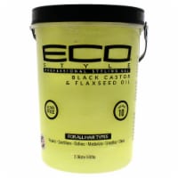 Ecoco I0107763 80 oz Eco Style Gel for Unisex, Black Castor Flaxseed Oil