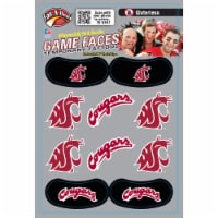 Fan-A-Peel® Washington State University® Peel & Stick Game Faces® Pack Perspective: Main