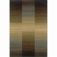 Oriental Weavers Huntington 1991D 5x8  Rectangle - Brown/ Blue-Polypropylene