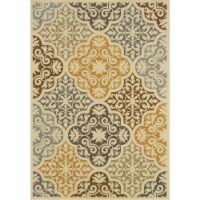 Oriental Weavers Bali 4904W 9x13  Rectangle - Ivory/ Grey-Polypropylene