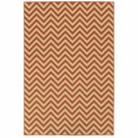 Oriental Weavers Riviera 4593P 9x13  Rectangle - Ivory/ Orange-Polypropylene