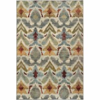 Oriental Weavers Sedona 6371C 8x11  Rectangle - Ivory/ Grey-Nylon/PolyP
