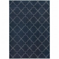 Oriental Weavers Ellerson 5994B 2x8  Runner - Navy/ Ivory-PolyP/Polyester