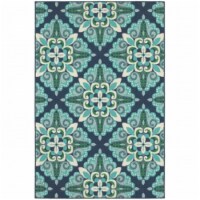 Oriental Weavers Meridian 2206B 9x13  Rectangle - Blue/ Green-Polypropylene