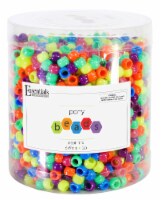 EBL Pony Bead 6x9mm1lb Neon Mix