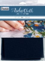 EBL Aida Cloth 18ct 30x36 Navy