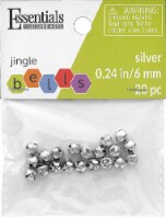 EBL Jingle Bells 6mm Silver 20pc