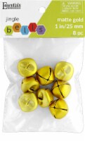 EBL Jingle Bells 25mm Matte Gold 8pc