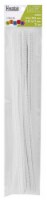 EBL Chenille Stem 12 3mm White 25pc