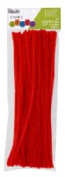 EBL Chenille Stem 12 6mm Red 100pc
