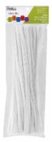EBL Chenille Stem 12 6mm White 100pc