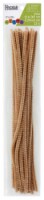 EBL Chenille Stem 12 6mm Beige 25pc