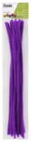 EBL Chenille Stem 12  6mm Purple 25pc