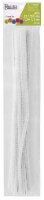 EBL Chenille Stem 12 6mm White 25pc