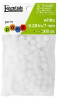 EBL Pom Pom 7mm White 100pc