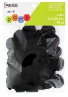 EBL Pom Pom 1 Black 40pc
