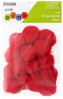 EBL Pom Pom 1.5 Red 15pc