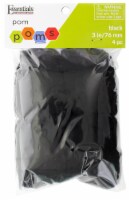 EBL Pom Pom 3 Black 4pc