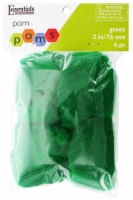 EBL Pom Pom 3 Green 4pc