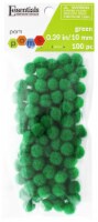 EBL Pom Pom 10mm Green 100pc