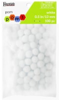 EBL Pom Pom 1/2'' White 100pc