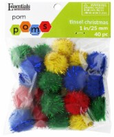 EBL Pom Pom 1 Tinsel Christmas 24pc