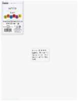 EBL Foam Sheet 9x12 2mm White 15pc