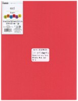 EBL Foam Sheet 9x12 2mm Red 15pc