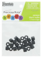EBL Czech Rola Bead 7.7mm 15gm Op Black Matte