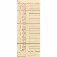 Amano Bi-Weekly Time Cards,PK1000  AMA5200-2