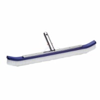 Ocean Blue Water Products 110070 24 in. Curved Floor & Wall Brush Aluminum Back with White Br